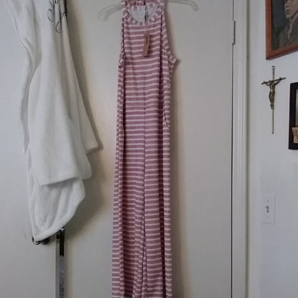 One piece capri style jumpsuit